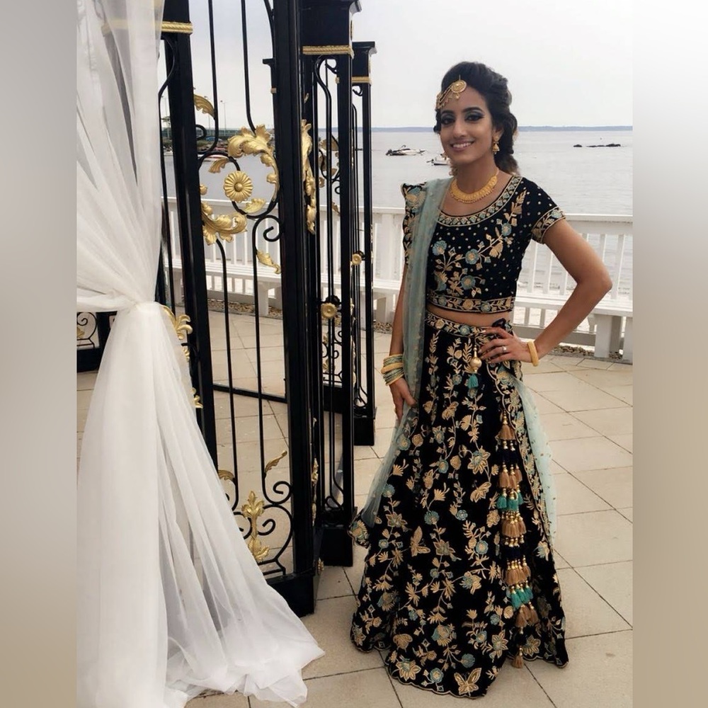Bridal gown/ prom gown/ Lehenga: skirt 3 piece set - worn once only